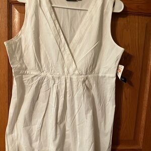 Womens tank side zipper top